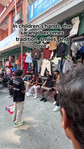 In children’s hands, the sarangi becomes tradition, smiles, and love all at once#fyp #tiharaayo #nepalitiktok #viral #music 🇳🇵 