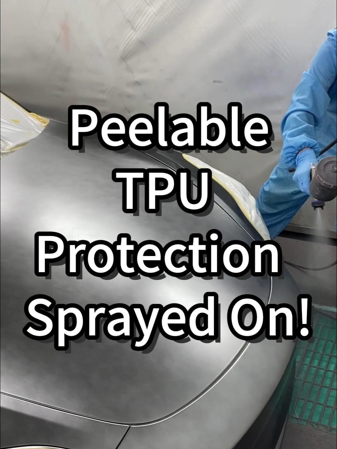 Peelable TPU Protection — Sprayed On!#TPU #paintprotection #ppfprotection #colorchange #automobile #carwrapping #ppf #LA #fyp #pps