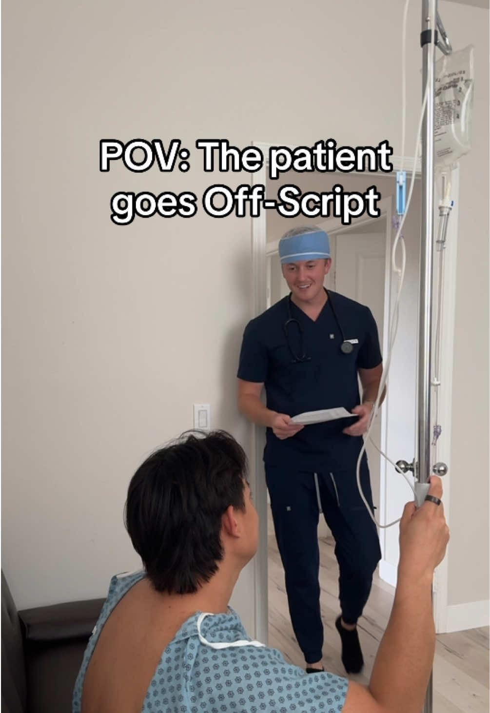 Wasn’t expecting that @nurse.johnn #icu #nursetok #nursehumor #registerednurse #nightshiftnurse 