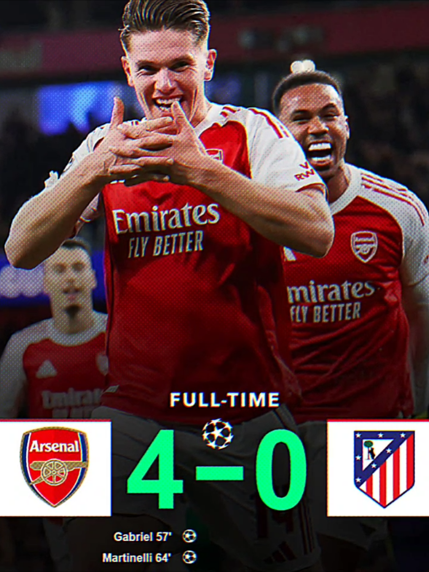 Arsenal 4-0 AtMadrid #CapCut #football #atleticodemadrid #arsenal #fpy 