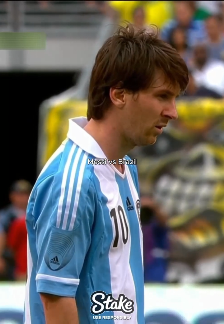 Lionel Messi vs Brazil☠️🔥 | Clips in Bio! #messi #football #argentina #brazil 