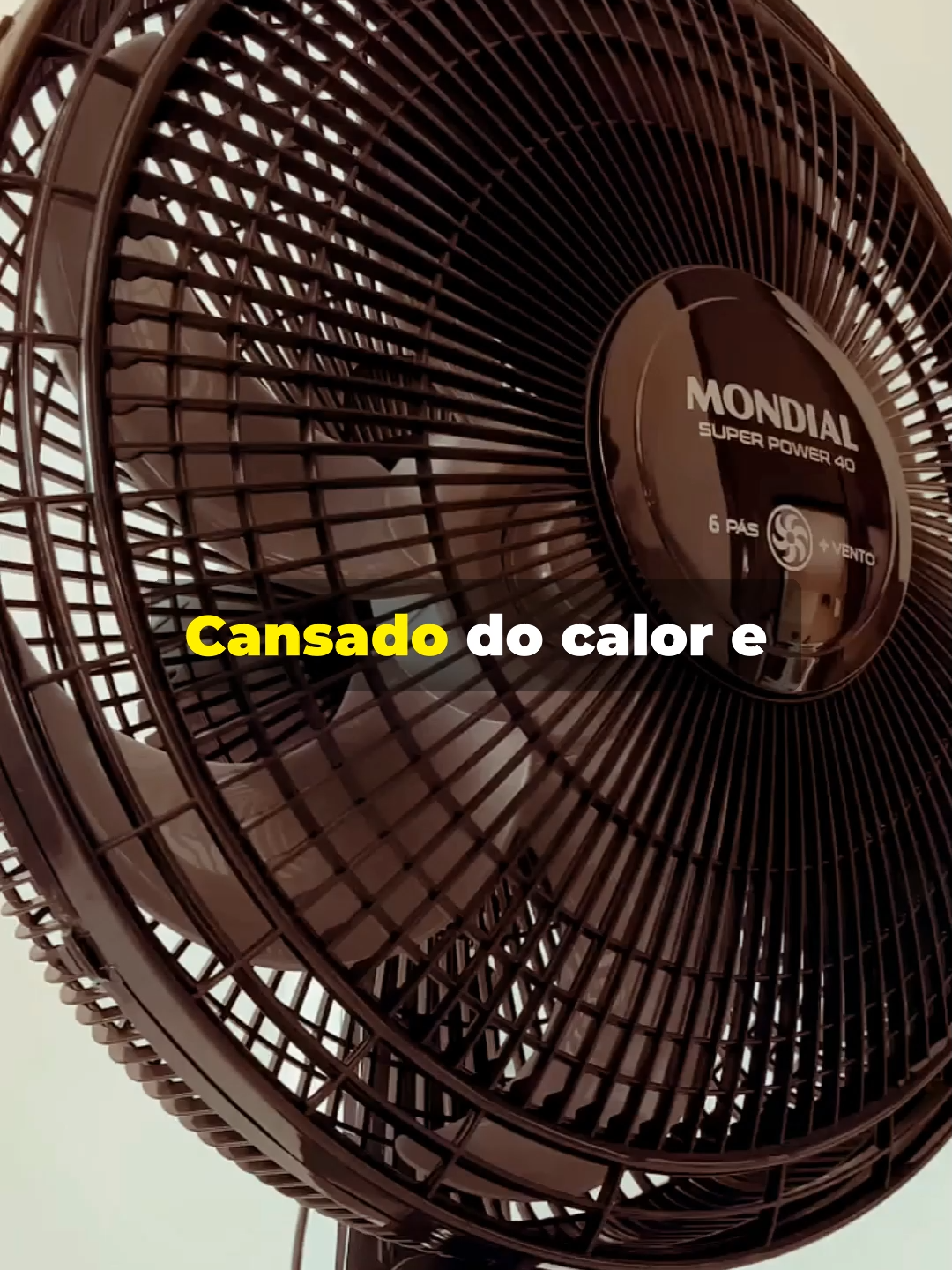 IMPERDÍVEL! Ventilador De Mesa Mondial 40cm Super Power 140w Silencioso #ventilador #mondial #calor