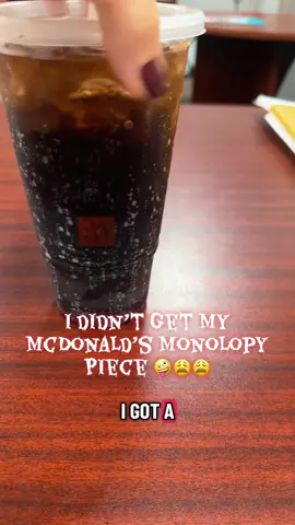 Messed my whole day up lol 😂 I got a large just for the monopoly game 🤪😂 @McDonald’s #monopolygame #mcdonalds #fypシ゚viral 