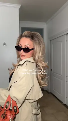 The way my hair had 3x this volume during the poof era and no bump it or hair piece. Idk how that was even possible lol #bumpit 