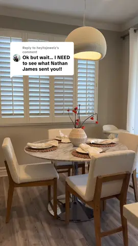 Replying to @heyitsjewelz do we like? I feel like it brightens the room up so much @Nathan James Home | pr #prunboxing #gifted #homedecor #furniture #beforeafter 