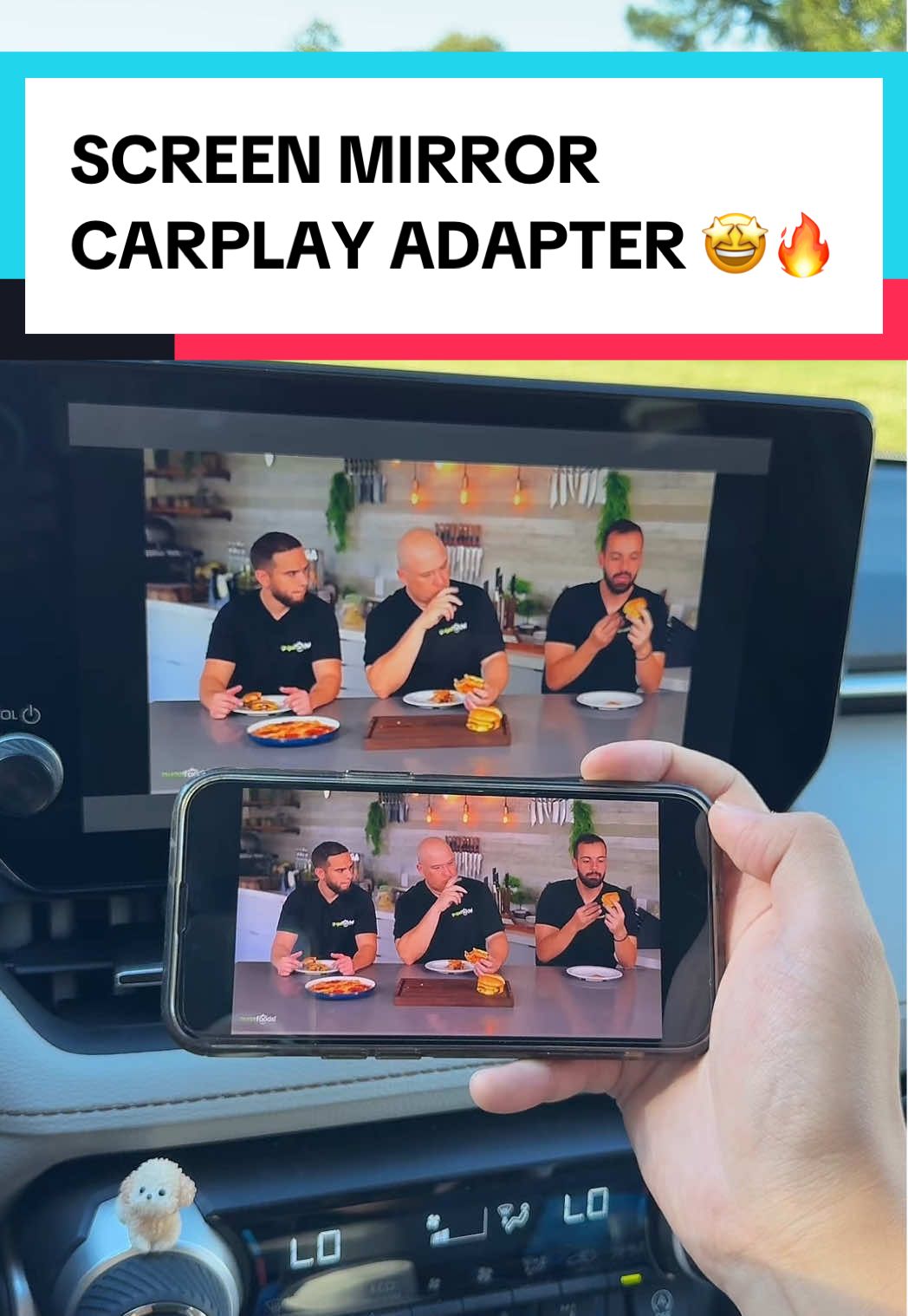 You can watch any show or movie on compatible app inside your car! #carplay #wirelesscarplay #caraccessories #tiktokshopcreatorpicks #tiktokshopblackfriday 