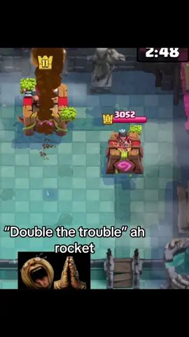 Audio matched up so perfectly for no reason #clash #clashroyale #hogrider #rocket #fyp 