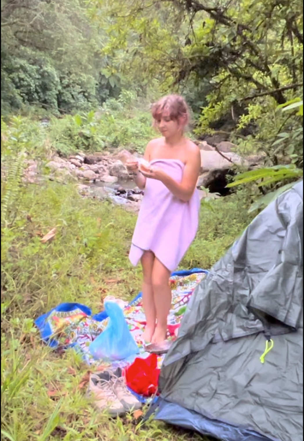 Motorcycle camping alone on a volcano in Costa Rica #costarica #puravida #motocross #motorcycle #camping #foryou 