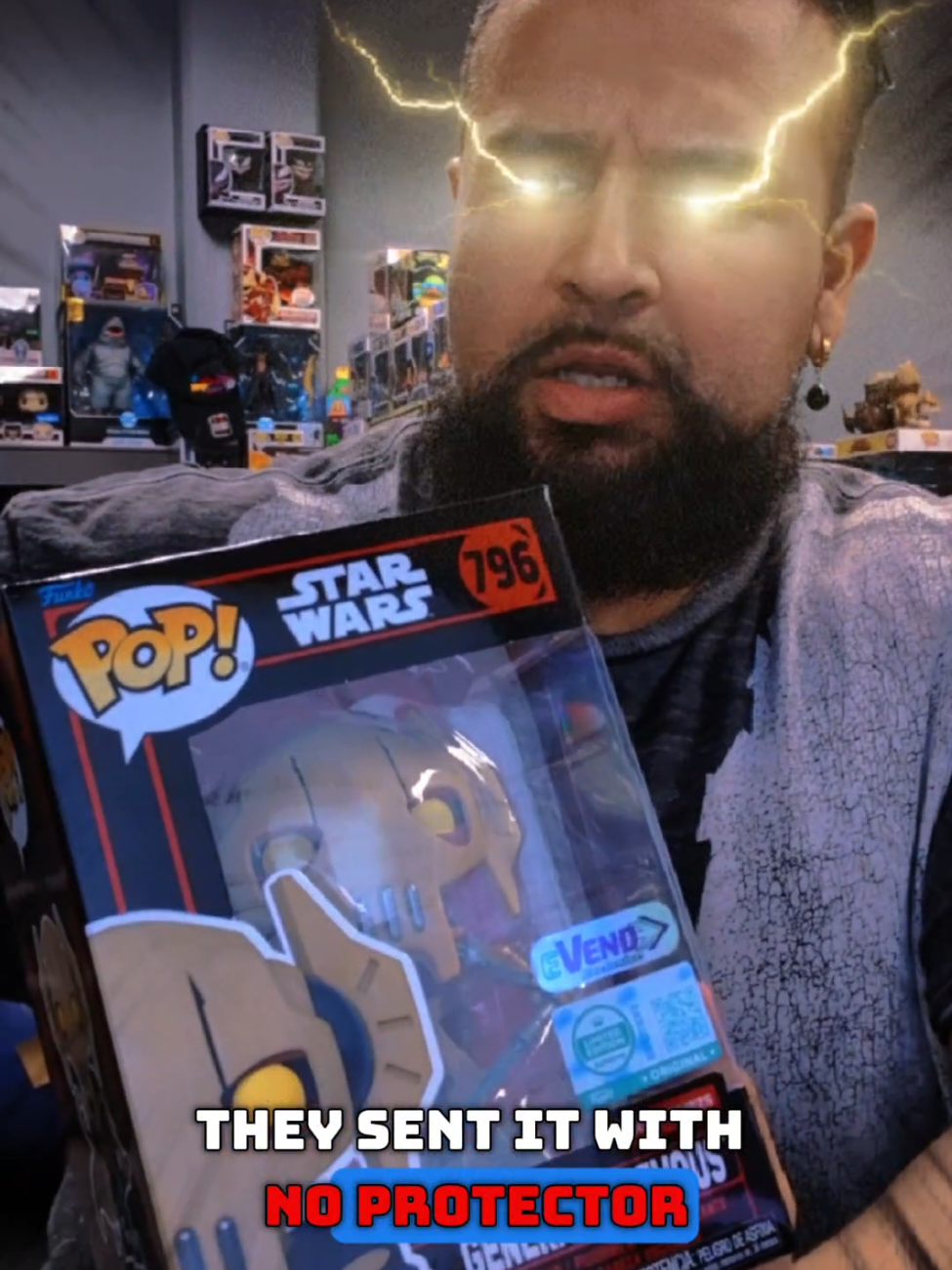 I ended up getting the Evend Exclusive General Grievous 9500 piece Funko Pop, I was on Whatnot before my show, I scrolled through live streams, and it so.haooened that they had just started selling it on their show, so I grabbed it lol No protector though is crazy lol #funkopop #unboxing #starwars 