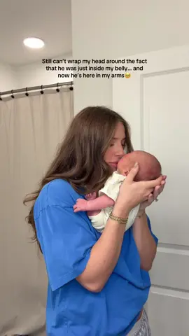 Crying my eyes out I love him so much 🩵😭☁️ #howdidhefitinthere  #babyboy #perfectbaby #newborn #postpartum 