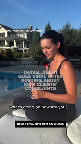 Olivia Ferney is a luxury accommodations agent who has gone viral for posting about phone calls with her high-end clients. Ferney says some of the calls are reenacted while the others are real.