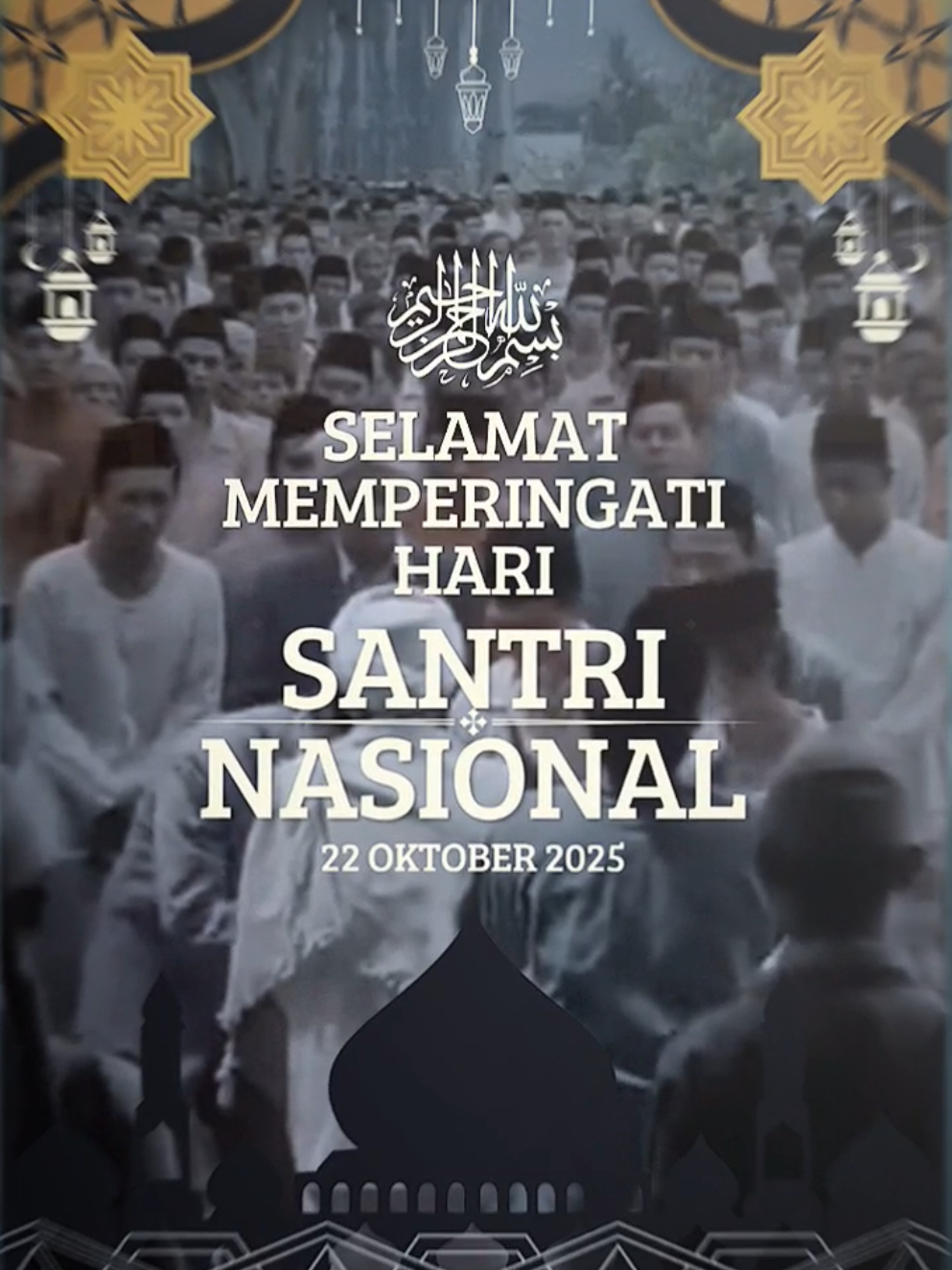 Hari Santri Nasional (HSN) jatuh pada tanggal 22 Oktober setiap tahunnya. Peringatan ini, ditetapkan oleh Presiden Joko Widodo pada tanggal 22 Oktober 2015 di Masjid Istiqlal Jakarta. Penetapan Hari Santri Nasional berawal dari kunjungan Presiden Joko Widodo ke Pondok Pesantren Babussalam di Desa Banjarejo Kecamatan Pagelaran Kabupaten Malang pada tahun 2014, saat itu Bapak Joko Widodo melaksanakan Kontrak Politik dengan KH Thoriq Bin Ziyad yang merupakan Pengasuh Pondok Pesantren Babussalam untuk menetapkan 1 Muharram sebagai Hari Santri Nasional jika terpilih sebagai Presiden di Pemilu 2014. ‎ ‎Penetapan Hari Santri Nasional dimaksudkan untuk mengingat dan meneladani semangat jihad para santri merebut serta mempertahankan kemerdekaan Indonesia yang digelorakan para ulama. Tanggal 22 Oktober merujuk pada satu peristiwa bersejarah yakni seruan yang dibacakan oleh Pahlawan Nasional Hasyim Asy'ari pada 22 Oktober 1945. Seruan ini berisikan perintah kepada umat Islam untuk berperang (jihad) melawan tentara Sekutu yang ingin menjajah kembali wilayah Indonesia pasca-Proklamasi Kemerdekaan. Sekutu ini maksudnya adalah Inggris sebagai pemenang Perang Dunia II untuk mengambil alih tanah jajahan Jepang. Di belakang tentara Inggris, rupanya ada pasukan Belanda yang ikut membonceng. ‎ ‎Aspek lain yang melatarbelakangi penetapan HSN ini adalah pengakuan resmi pemerintah Republik Indonesia atas peran besar umat Islam dalam berjuang merebut dan mempertahankan kemerdekaan serta menjaga NKRI. Ini sekaligus merevisi beberapa catatan sejarah nasional, terutama yang ditulis pada masa Orde Baru, yang hampir tidak pernah menyebut peran ulama dan kaum santri. #pageforyou #foryou #History #harisantrinasional #fyp 