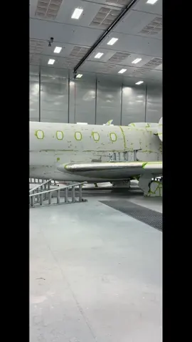 Base for the Citation X…layout up next 🫣 #aircraftpainter #fyp 