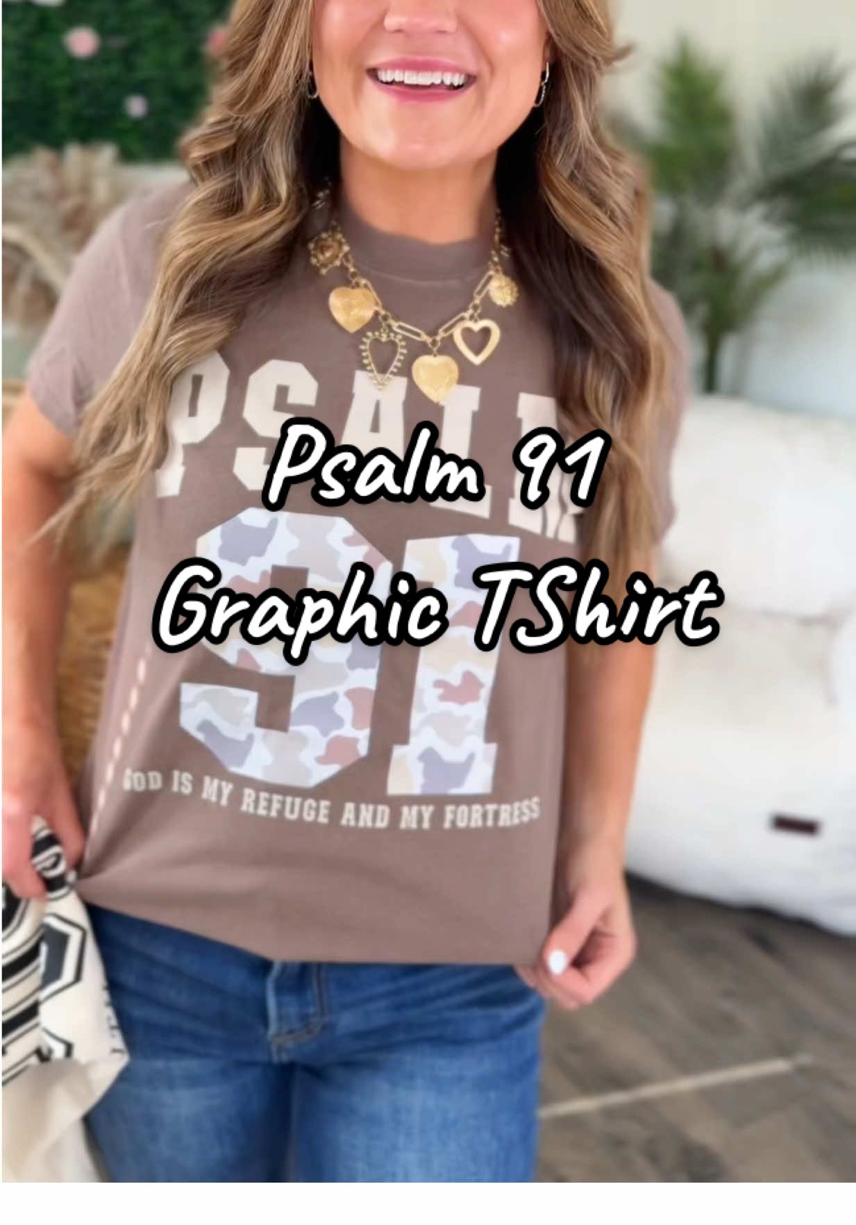 I love this Psalm 91 graphic tee from @Southern Shirt Shack  #graphictees #christianapparel #psalm91 #tiktokshopcreatorpicks #creatorpicksambassador 