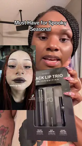 Hauntingly good lips for spooky season 🖤👻 The @롬앤 romand BLACK LIP TRIO has everything for your Halloween look — the Juicy Lasting Tint in Black Berry for glossy depth, Blur Fudge Tint in Licorice Jelly for that matte, velvety finish, and the Lip Mate Pencil in Black Shade to line or smudge for the perfect gothic pout. #romandBeauty #BlackLipTrio #HalloweenMakeup #SpookySeason