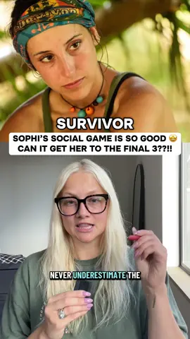 Social games are EVERYTHING. I think Sophi is going far this season  #survivor #survivor49
