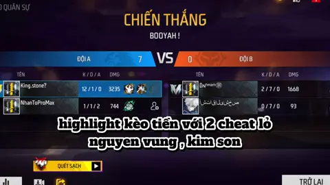 2vs2 kèo tiền với 2 cheat lỏ nguyen vung , kim son #xuhuong #xh #ff #garenafreefire #xuhuongtiktok 
