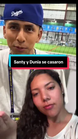 Santy y Dunia se casaron 