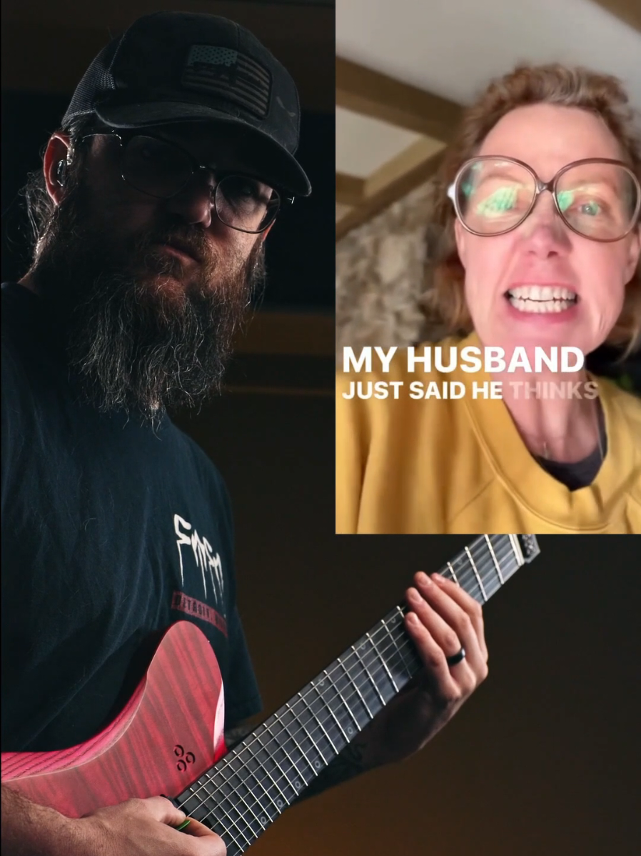 She's right. Nothings wrong. Everything is fine.  Shout out to @maryvangeffen @gocguitarsofficial  @nfacous  #metalmeme #metalguitar #headlessguitars #funnymemes 