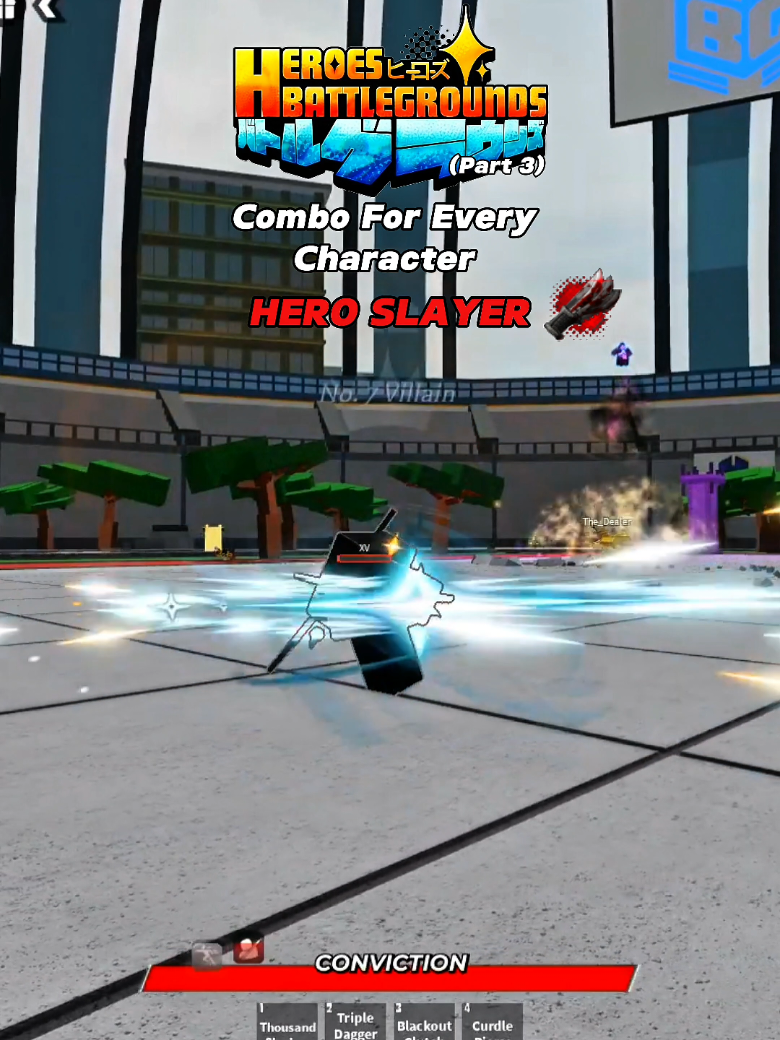 Heroes battlegrounds | Hero Slayer (Stain V1) Combo #heroesbattlegrounds #heroslayer #hbg #roblox #combo 