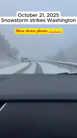 October 21, 2025
 Snowstorm strikes Washington
 1 minute before disaster hits. #snow #snowstorm #winter #winterstorm #washington 
