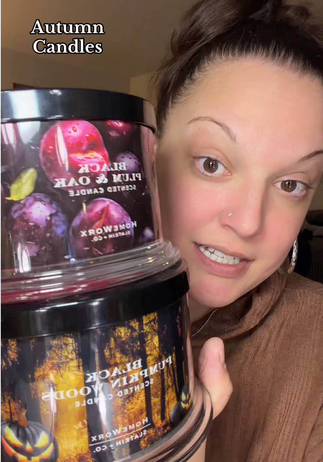 Get your autumn candles before they’re gone! The thrills and chills are my favorite and they’re on sale ✨🕯️ #candles #candlelover #candle 