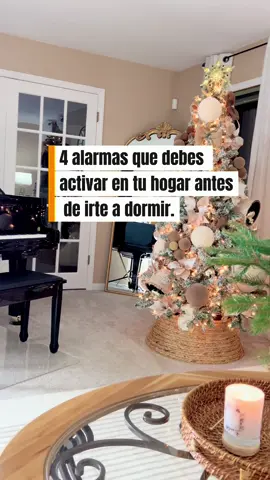 4 alarmas que debes activar en tu hogar antes de irte a dormir. #christmasdecor #limpieza #mariagonzalez #christmas #orden 