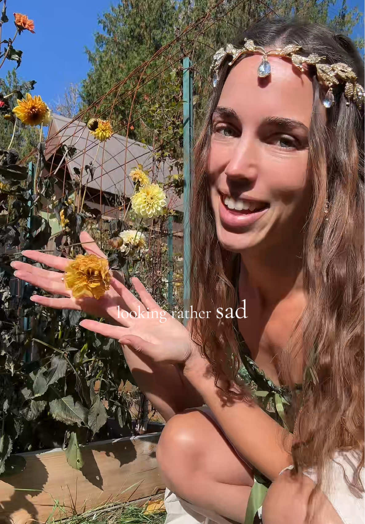 I am so sad that the garden season has come to an end! The first frost has killed all the dahlias and other flowers in my garden and they will now look sad and droopy til I cut them down and dig out the tubers. Dahlia flowers bloom late into the fall, right up until the first frost so they have outlasted a lot of my flowers in the garden anyways! I am hoping for a bigger and better flower garden next year and my plan is still to have at least one flower garden bed that is JUST for pink flowers! We will have to plan out the pink flower garden bed so we get the flowers just right! 🌸  #flowergarden #pinkflowers #flower #greengardengoddess