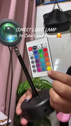 SUNSET LIGHT LAMP with 16 color’s and remote😱😍  #sunset #affiliate #engagement #fyp 