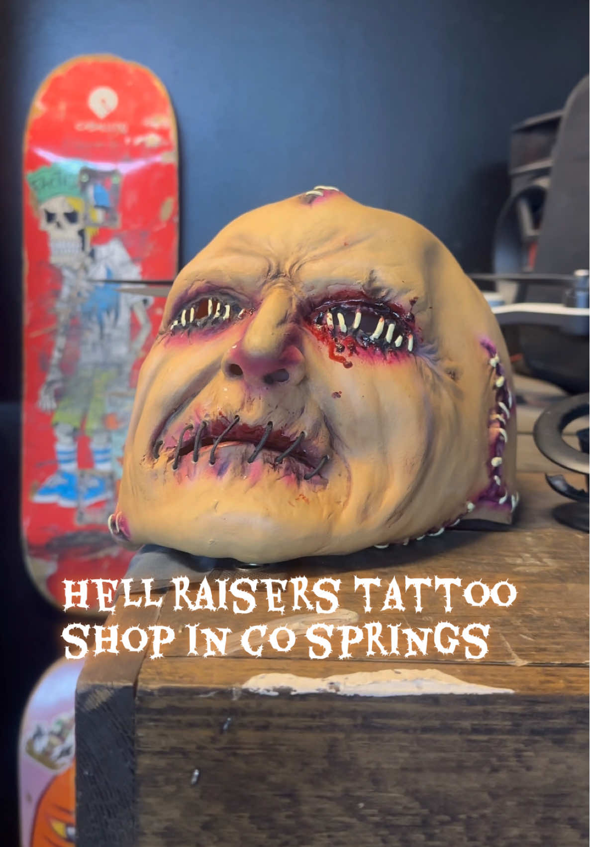 If your looking for a spooky tattoo shop in Colorado Springs you have to check out Hell Raisers ! #coloradosprings#coloradospringstattoo #tattooshop#spookyseason #fypシ゚viral 