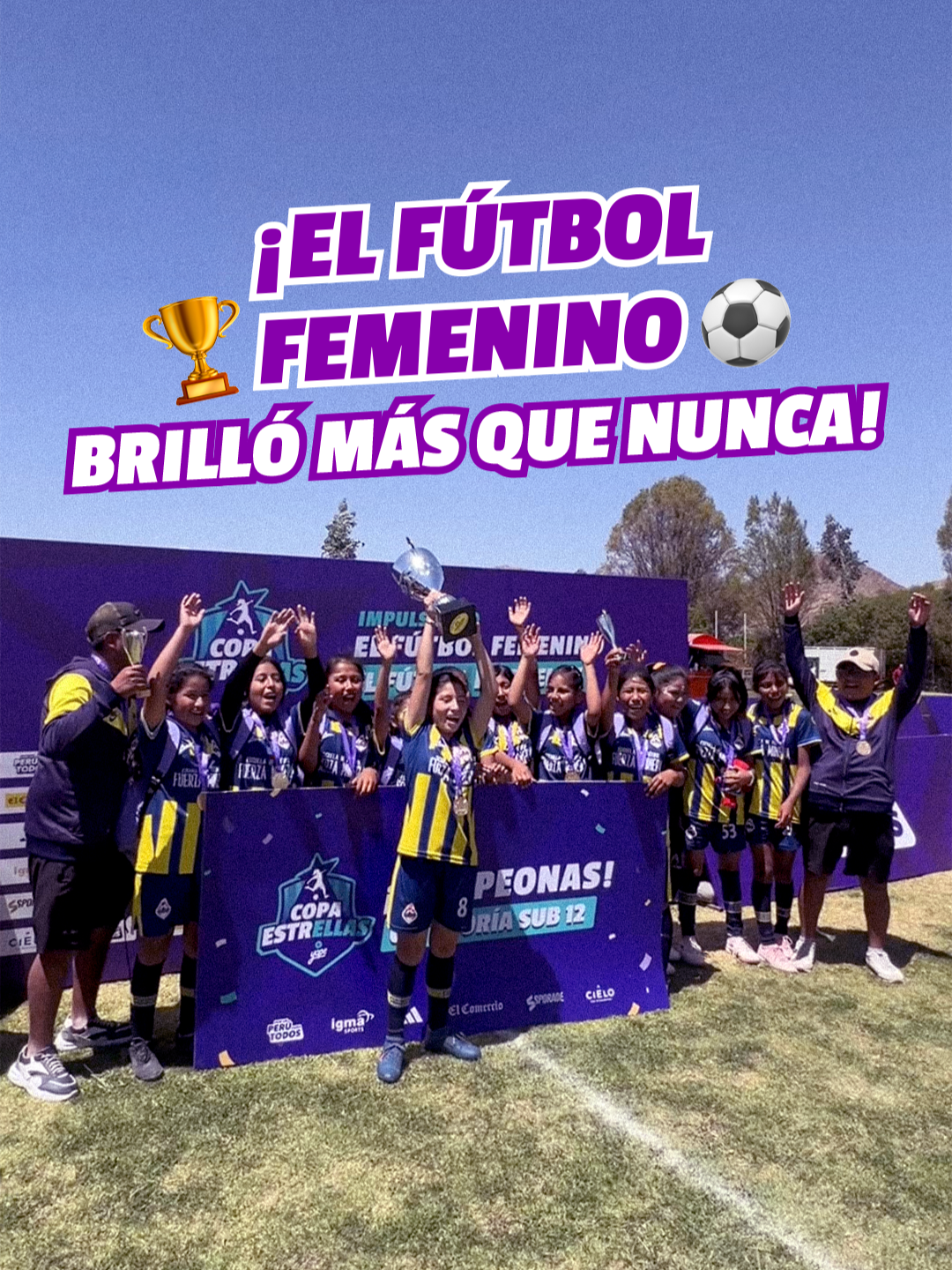 Ellas dejaron todo en la cancha, demostrando que el fútbol 🥅 no entiende de género. Sigamos apoyando a las niñas que son el futuro de nuestro fútbol. ⚽️ #CopaEstrellas #FútbolFemenino #Arequipa #Yape