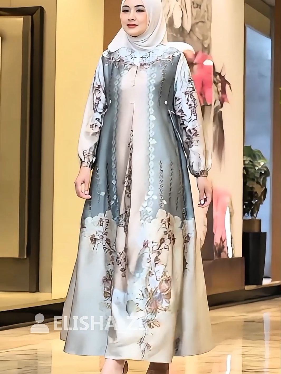 Tampil anggun dengan Dress Gamis Silk Desain busui friendly & tersedia size jumbo #DressGamisSilk #GamisSilkPremium #GamisMotifCantik #GamisBusuiFriendly #GamisJumbo 