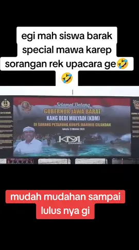 egi mau upacara penyambutan kunjungan KDM ke barakv#kdm #kangdedimulyadi #egi #omzein #barakmiliter 