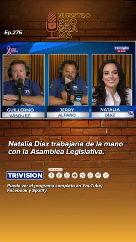 TT16 Natalía Díaz trabajaría de la mano con la Asa