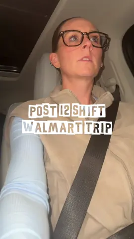 Post 12 hour shift errands. #12hourshift #nights #mcdonalds #walmart #errands 