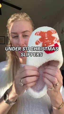 Under $11 Christmas slippers!!!! YOUR WELCOME! 💃🏼👏🏼 #slippers #christmas #shoes #tiktokshopblackfriday #tiktokshopcybermonday 
