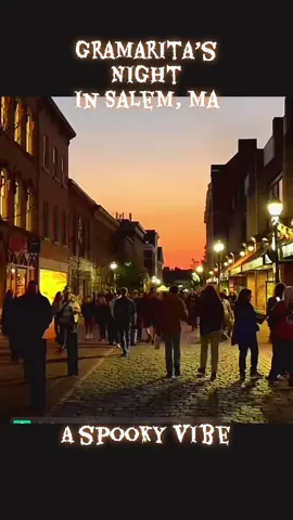 Gramarita’s night in Salem, Ma! Way different vibe at night! #halloween #halloweencostume #spooky #scary #fyp 