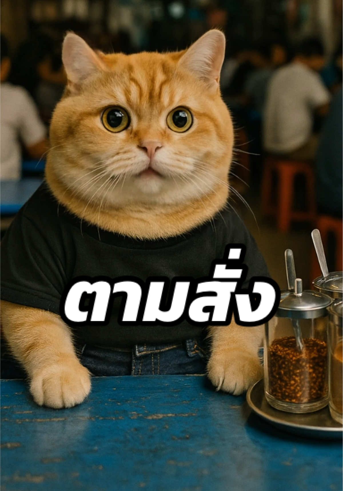 มีป่ะ #cat #แมว #food #ตลก #restaurant 