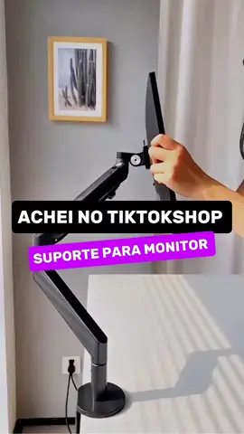suporte articulado | braço para monitor | suporte de mesa | setup organizado | suporte ajustável Transforme seu setup com esse suporte articulado! 💻 Mais espaço, mais conforto e um visual muito mais limpo. Compatível com vários tamanhos de monitor e super fácil de instalar. Tá quase de graça no TikTok Shop — corre antes que acabe! ⚡🧡 . . . #setupperfeito #suporteparamonitor #ofertatiktok #tecnologiautil #dicapratica