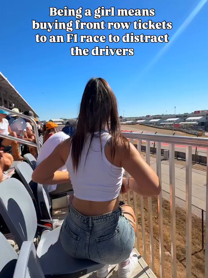 wanted to cheer for my man✨♥️ #f1 #race #cartok #skit #humor #jadeteen