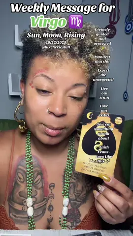 Weekly message for Virgo ♍️ Sun, Moon, Rising #divinelyguided #virgo #msg4u 