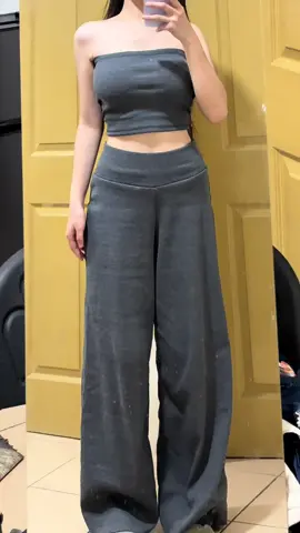 Calista core wideleg pants with tube ✨ @Calista Apparel #widelegpants #calistaapparel #coords 