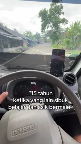 15 tahun udah ga sekola haahahah😔#drivermuda #putussekolah 