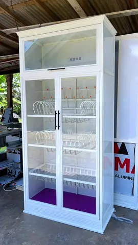 Lemari rak Piring Aluminium Minimalis #lemari #rakpiring #rakpiringalumunium #rakpiringminimalis #lemariminimalis 