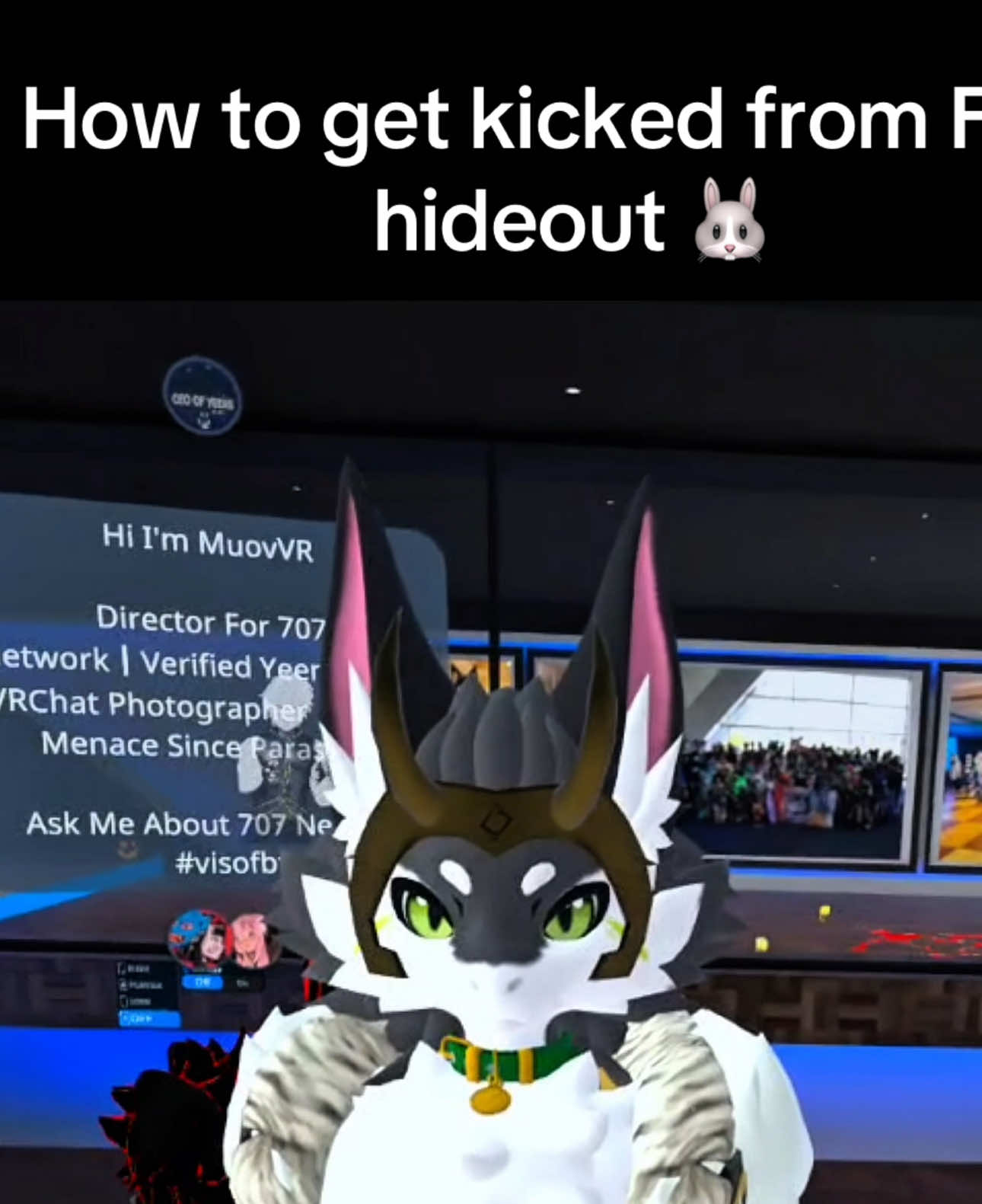 They didn’t like my bunny ears 🙄 #vrchat #fyp #vrgaming #gameplay #furry