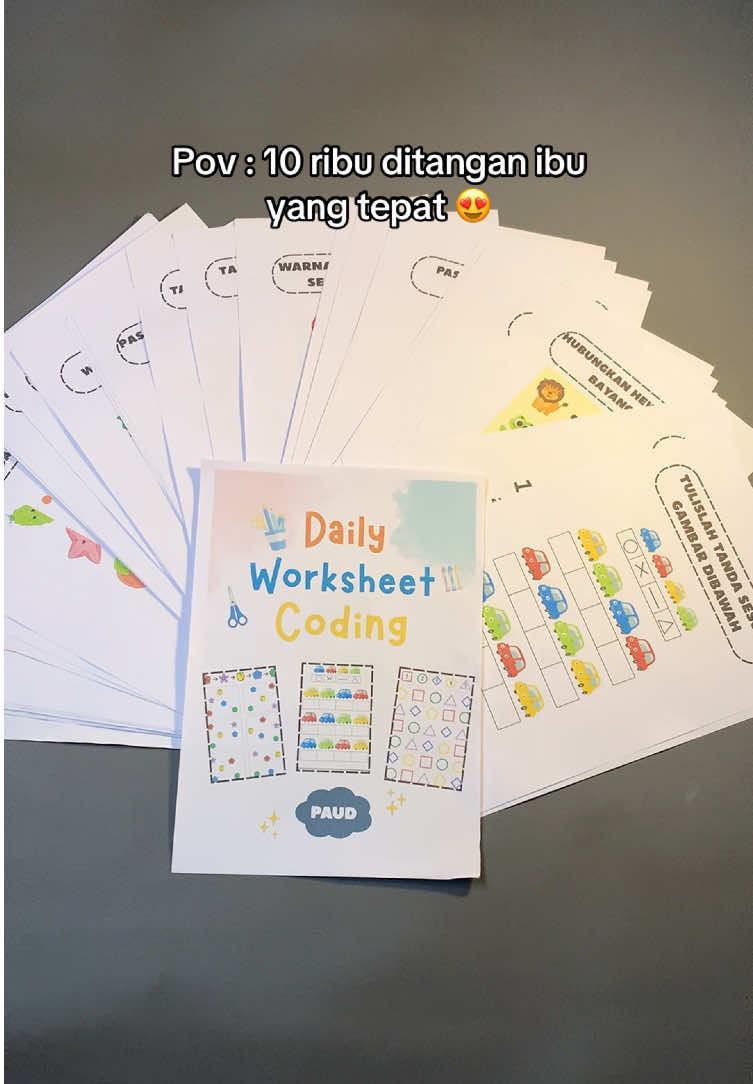 Manfaat belajar buku coding , anak jadi lebih fokus & semangat belajar 🤗#bukucoding #codinganak #bukuaktivitasanak #worksheetsforkids #fyppppppppppppppppppppppp 