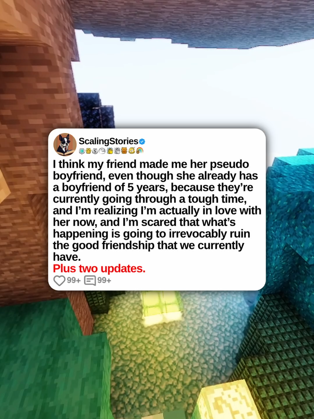 u/notyourboyfriend2013 I think my friend made me her pseudo boyfriend, even though she already has a boyfriend of 5 years, because they’re currently going through a tough time, and I’m realizing I’m actually in love with her now, and I’m scared that what’s happening is going to irrevocably ruin the good friendship that we currently have. Plus two updates. 0:00 Original Post 5:12 Update (9 Days Later) 10:43 Second Update (2 Months 2 Weeks Day) #scalingstories #minecraftparkour #reddit #redditstories #redditreadings