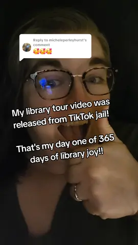 Replying to @micheleperleyhurst Day one of #365daysoflibraryjoy #NClibraryjoy is my library tour video being visible! Woohoo!!!!