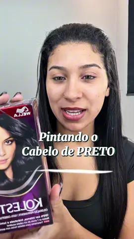 Pintando o cabelo de preto em casa, passo a passo e com dica que vai te ajudar muito #cabelopreto #hairblack #passoapasso #tutorials 