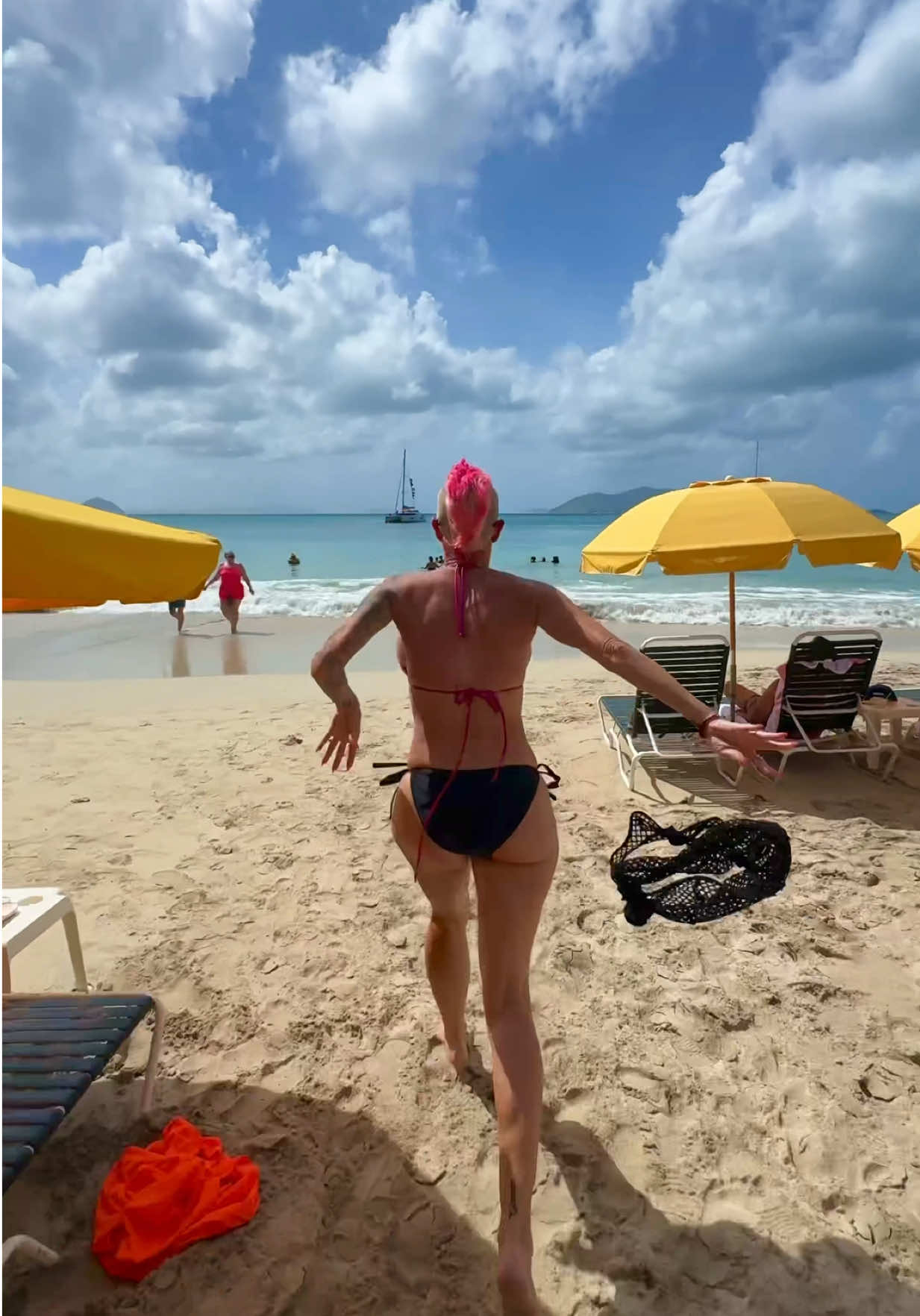 Take me to the ocean!!!  I NEED ME SOME VITAMIN SEA 🌊 As soon as we got to Tortola I ran as fast as I could into the water!  I’m sure a few people thought I was crazy 😝 Are you like this??? 🤣 #travelvlog #tortola #vacay #traveltok